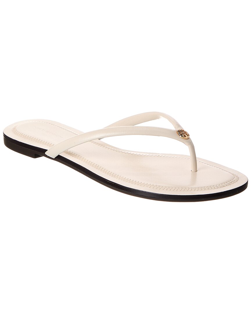 Tory Burch Chelsea Leather Flip Flop In White
