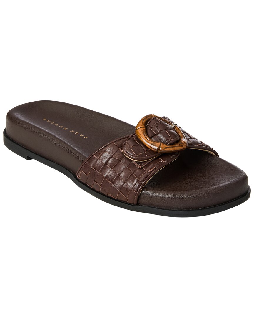 Jack Rogers Essex Leather Sandal In Brown