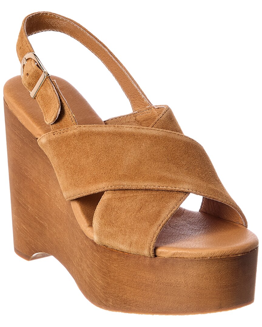 Matisse Fox Leather Wedge In Tan