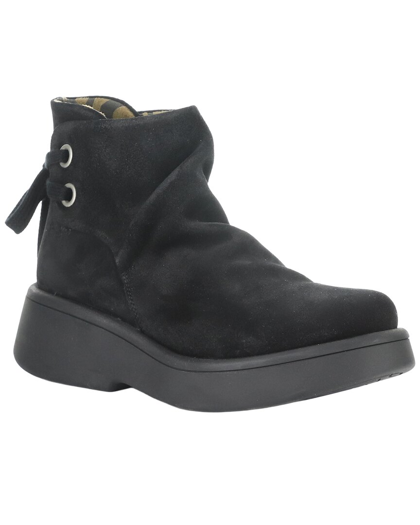 Fly London Silver/Black Mebs Suede Boot - Image 2