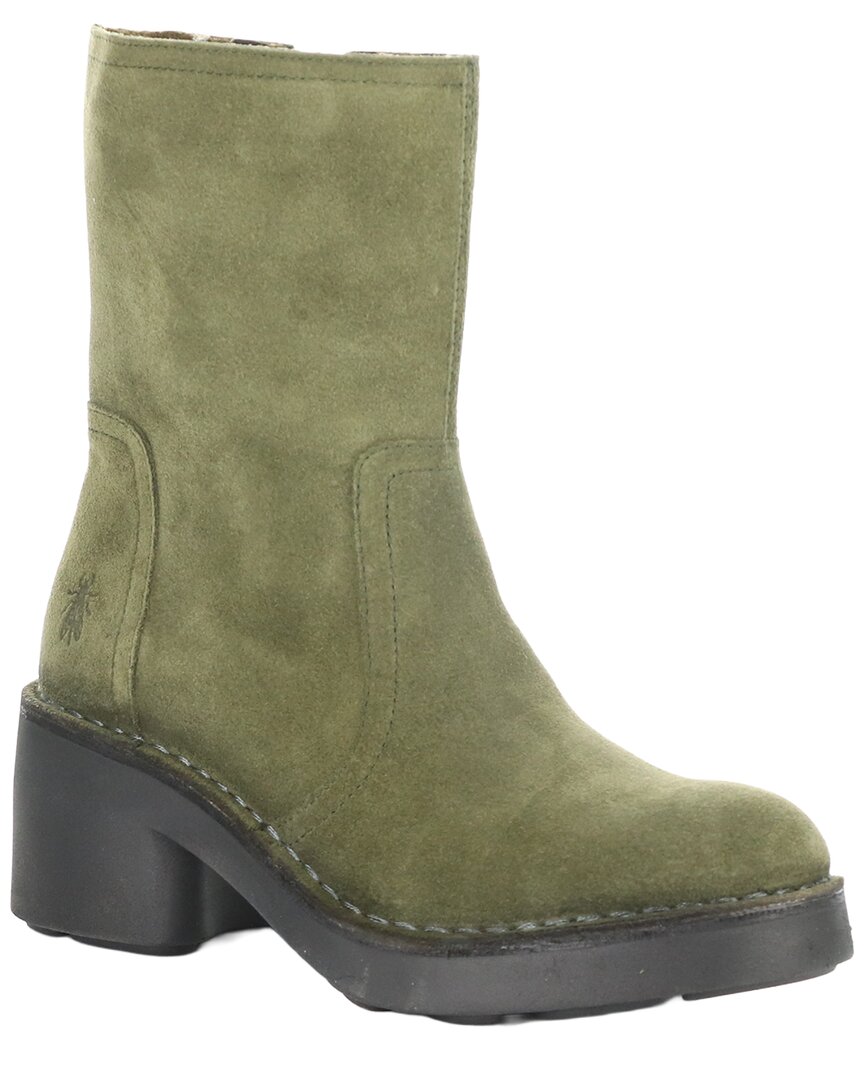 Fly London Nore Suede Boot In Animal Print