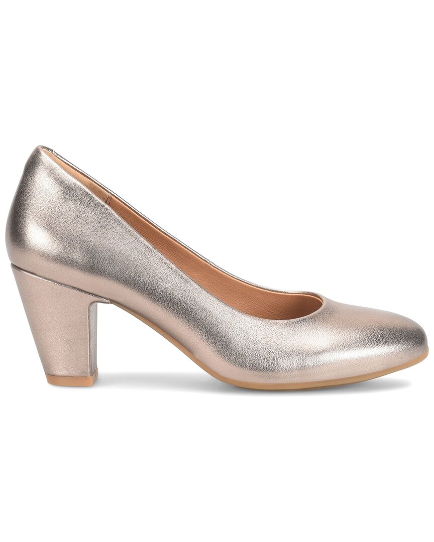 Söfft Lana Leather Pump In Gold