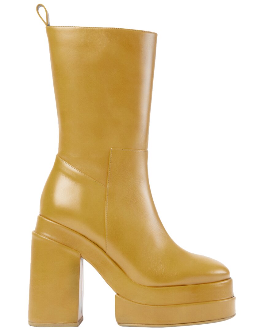 Paloma Barceló Eros Leather Boot In Yellow
