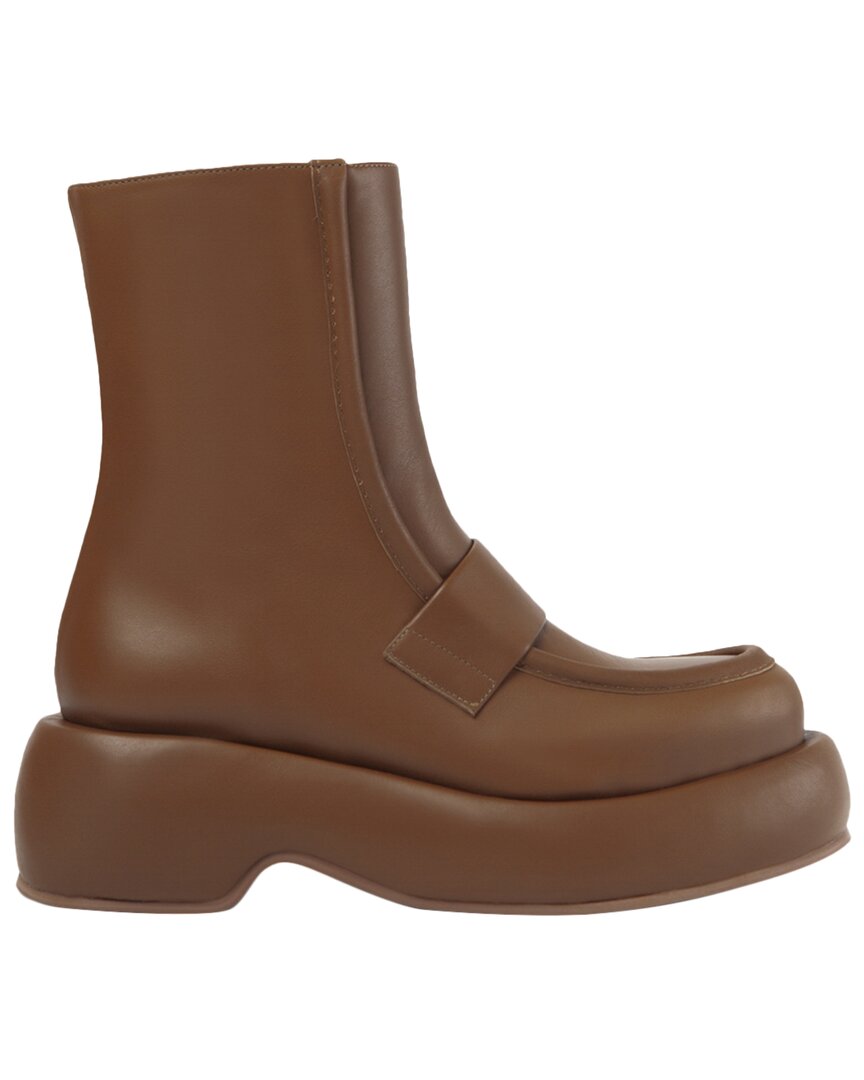 Shop Paloma Barceló Paloma Barcelo Mika Leather Boot In Brown