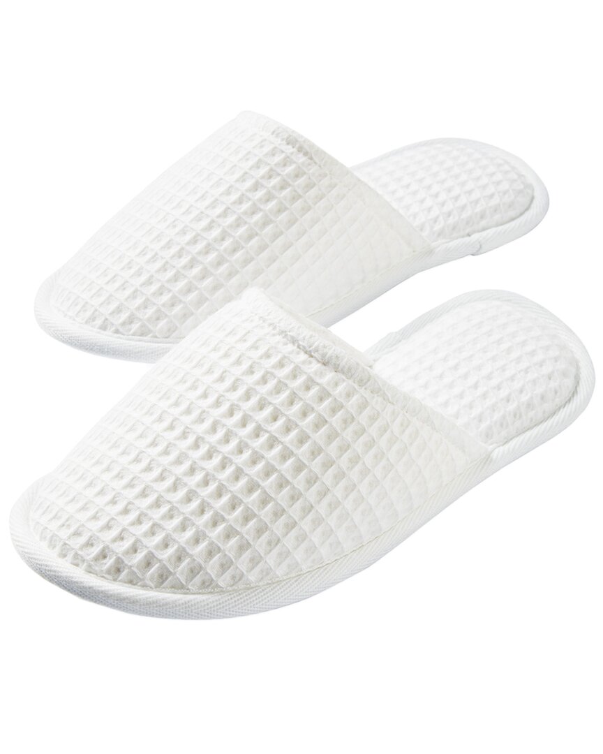 Shop Serena & Lily St. Helena Large Turkish Cotton Spa Slippers