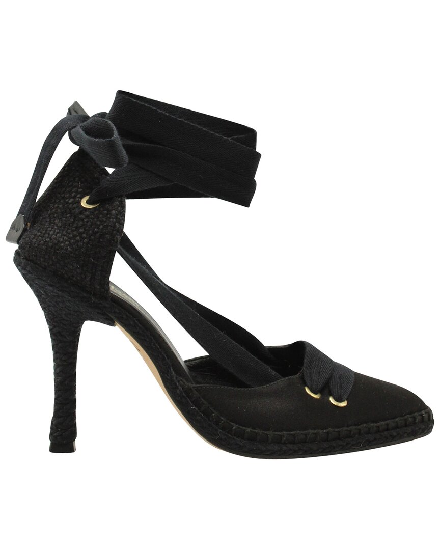 Manolo Blahnik Castañer By  Pumps In Black Satin In Black