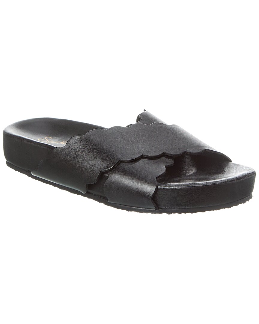 Seychelles Odie Leather Sandal In Black