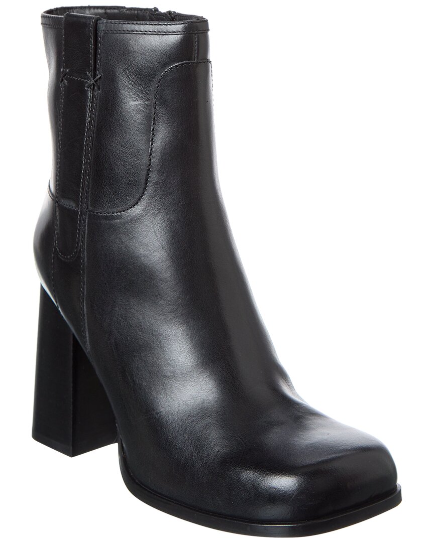 Free People Naomi Leather Bootie In Black