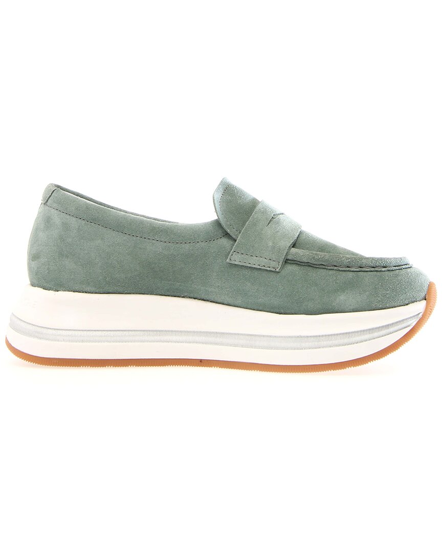 Voile Blanche Merry Leather Loafer In Green