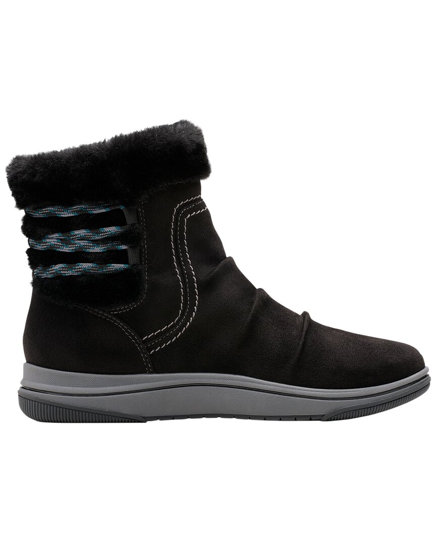 Clarks Breeze Cozy Textile Boot In Black