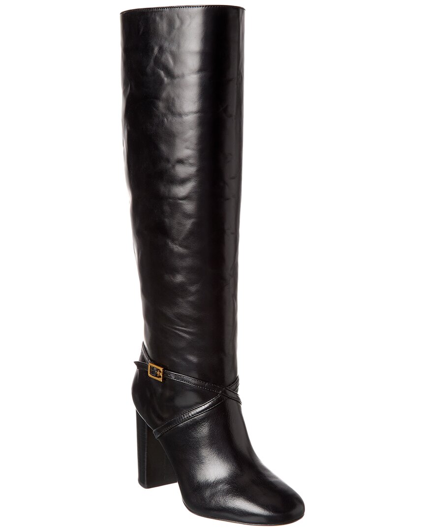 Shop Tory Burch Pull-on Leather Knee-high Boot