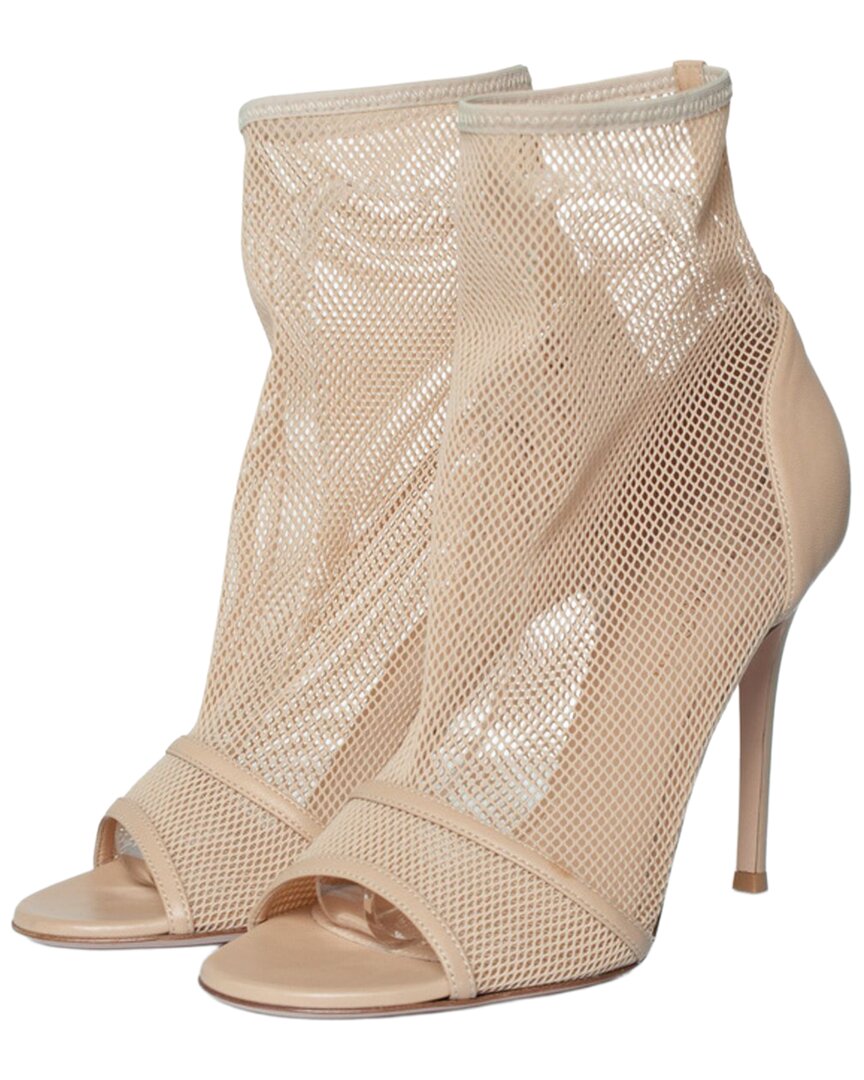 Gianvito Rossi Women's Cotton Fishnet Sock Boot (authentic Pre-loved)