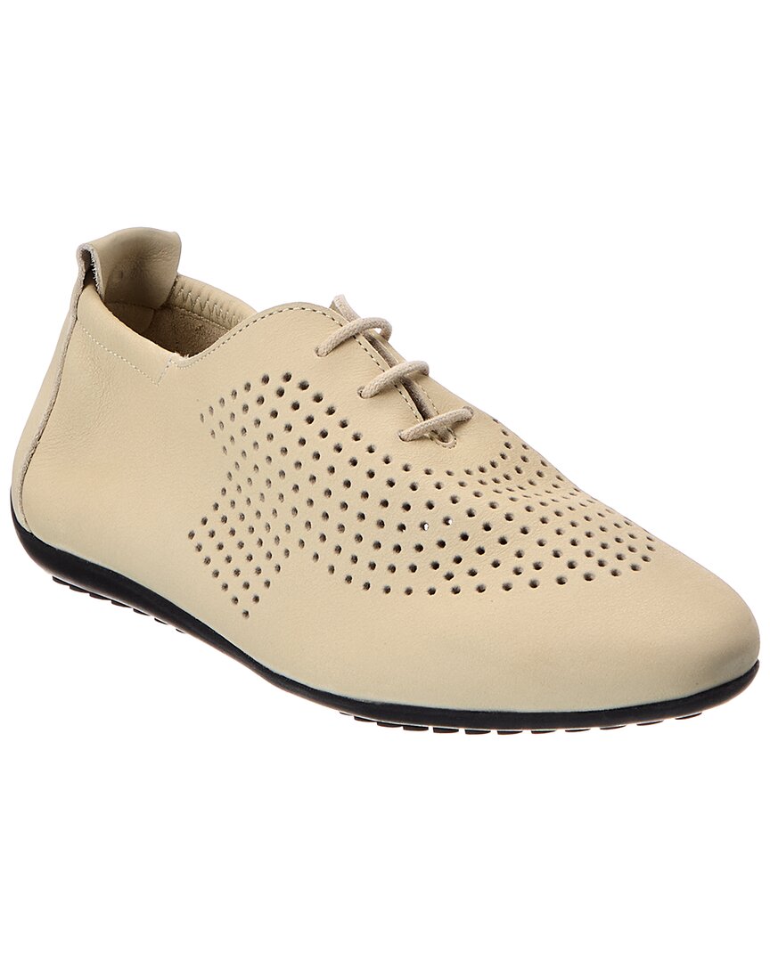Arche Fanhya Leather Sneaker In Beige