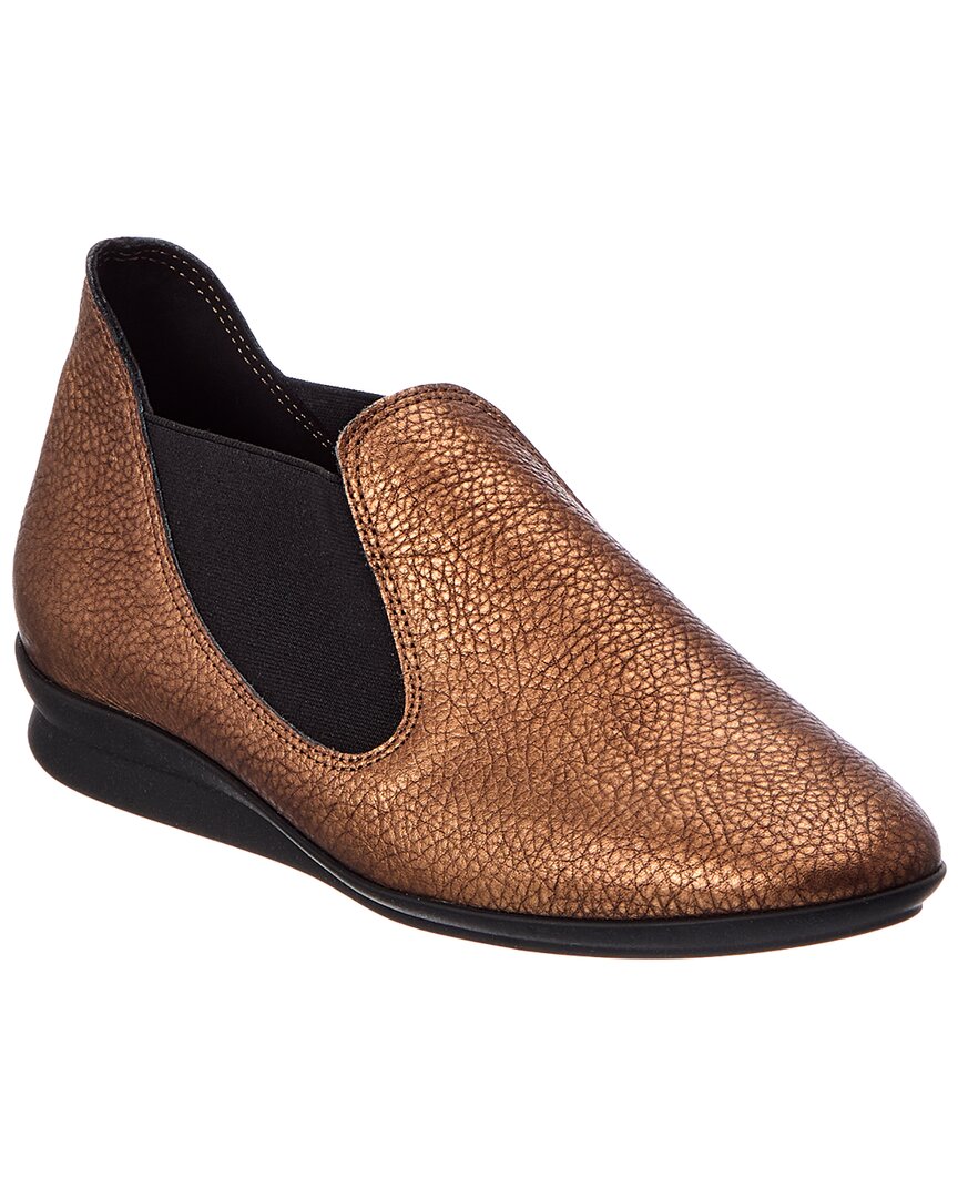 Arche Naskwa Leather Slip-on In Brown