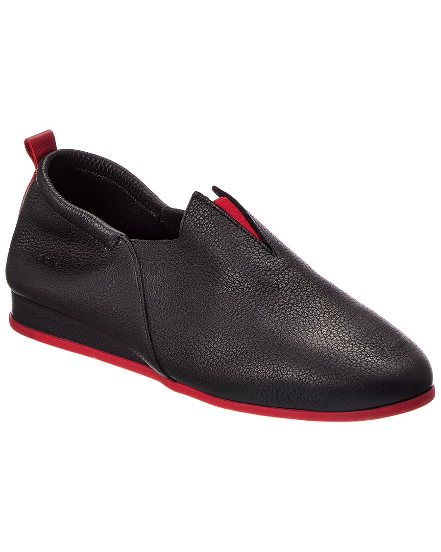 Arche Piaoko Leather Slip-on In Black