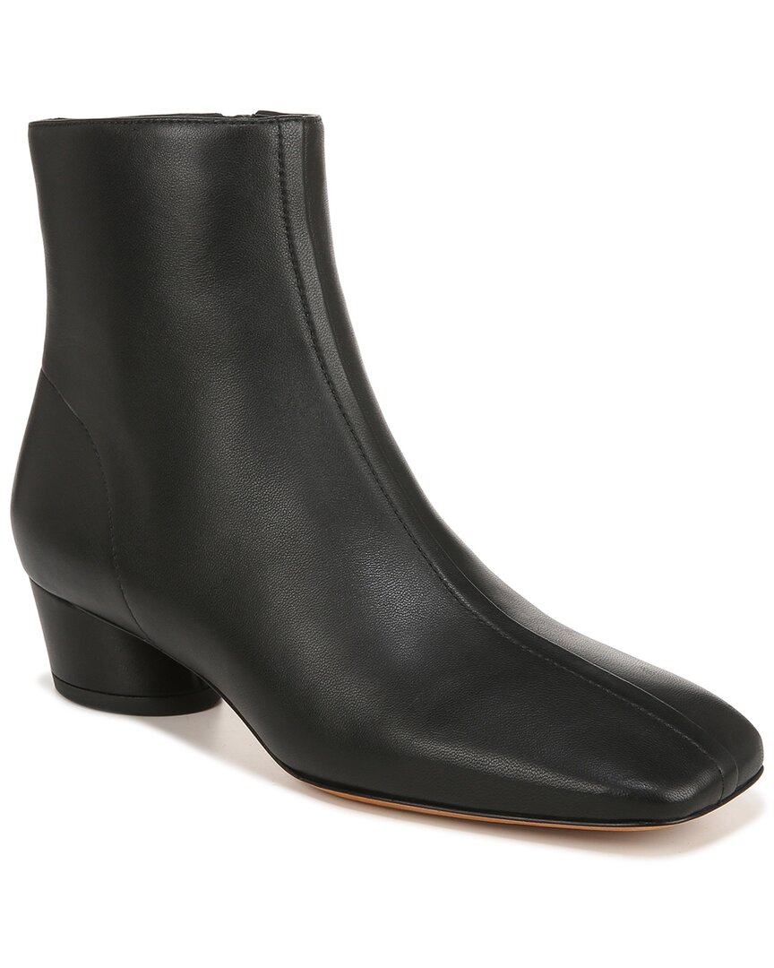Vince Ravenna Leather Ankle Boots In Black