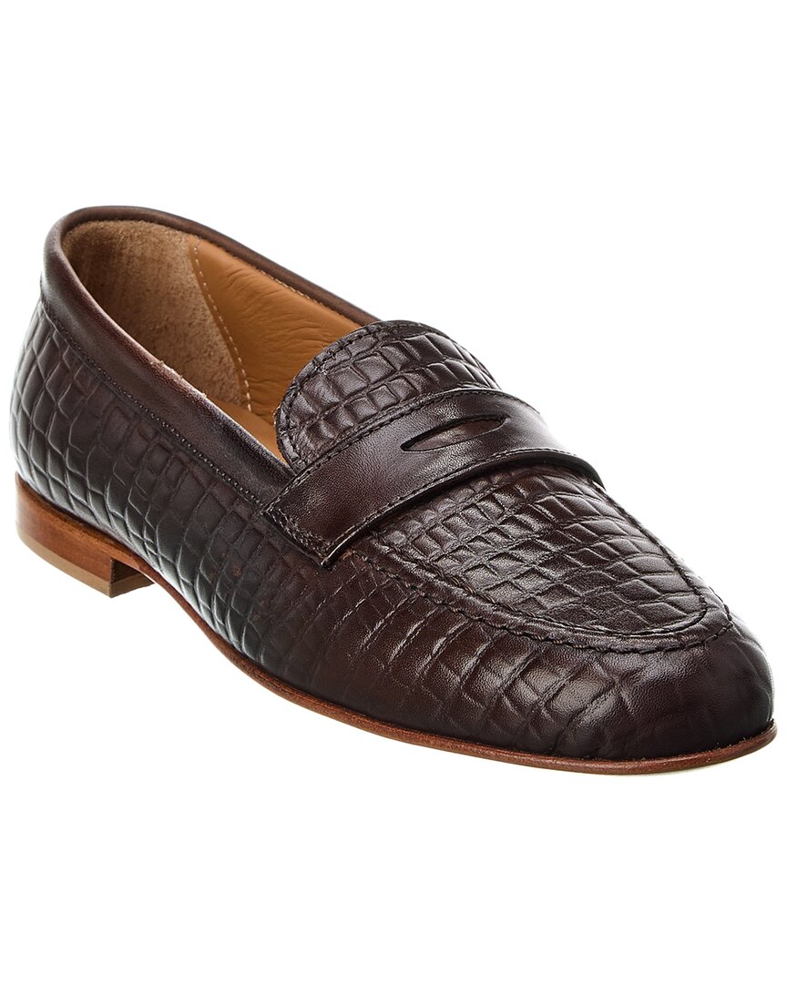 Shop Alfonsi Milano Fancesca Leather Loafer