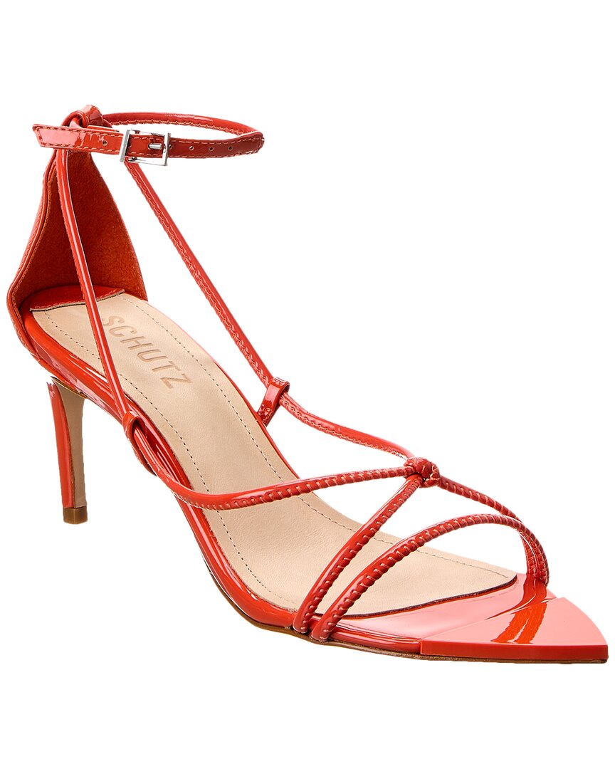 Shop Schutz Pamella Mid Heel Patent Sandal