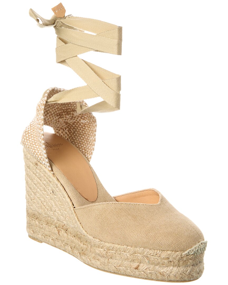 Castaã±er Carina Wedge Espadrillas In Brown