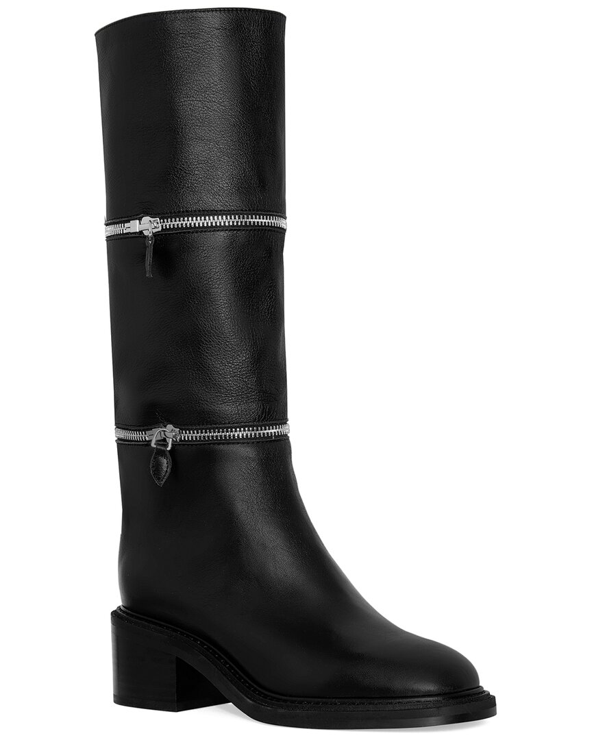 Rebecca Minkoff Convert Tall Leather Boot In Black