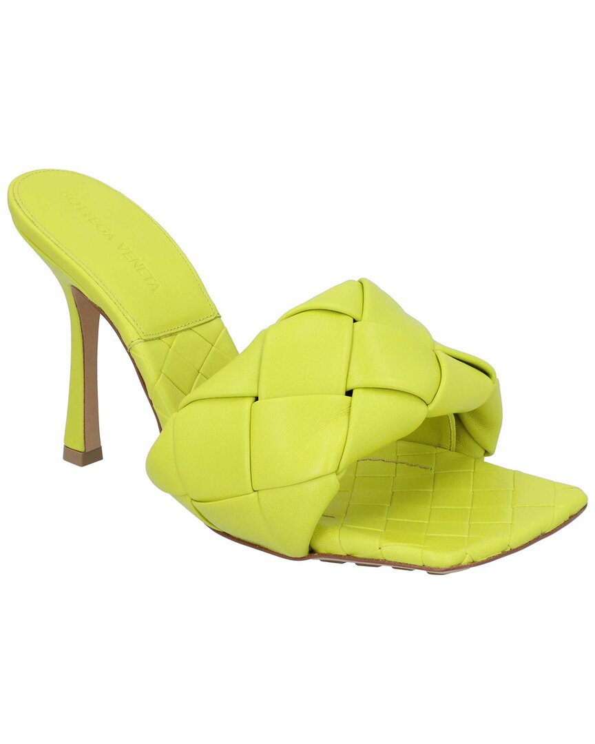 Bottega Veneta Women's Leather Lido Mule (authentic Pre-loved) In Yellow