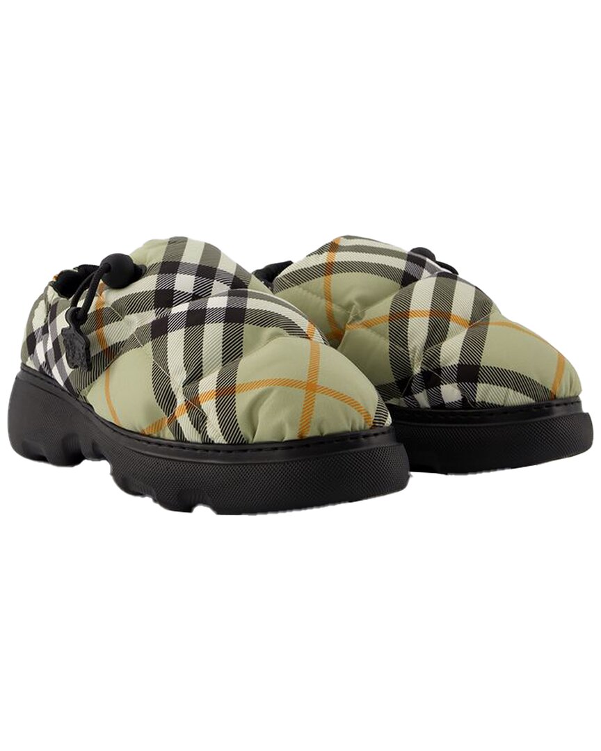 Burberry Pillow' Light Green Polyamide Blend Slippers In Green