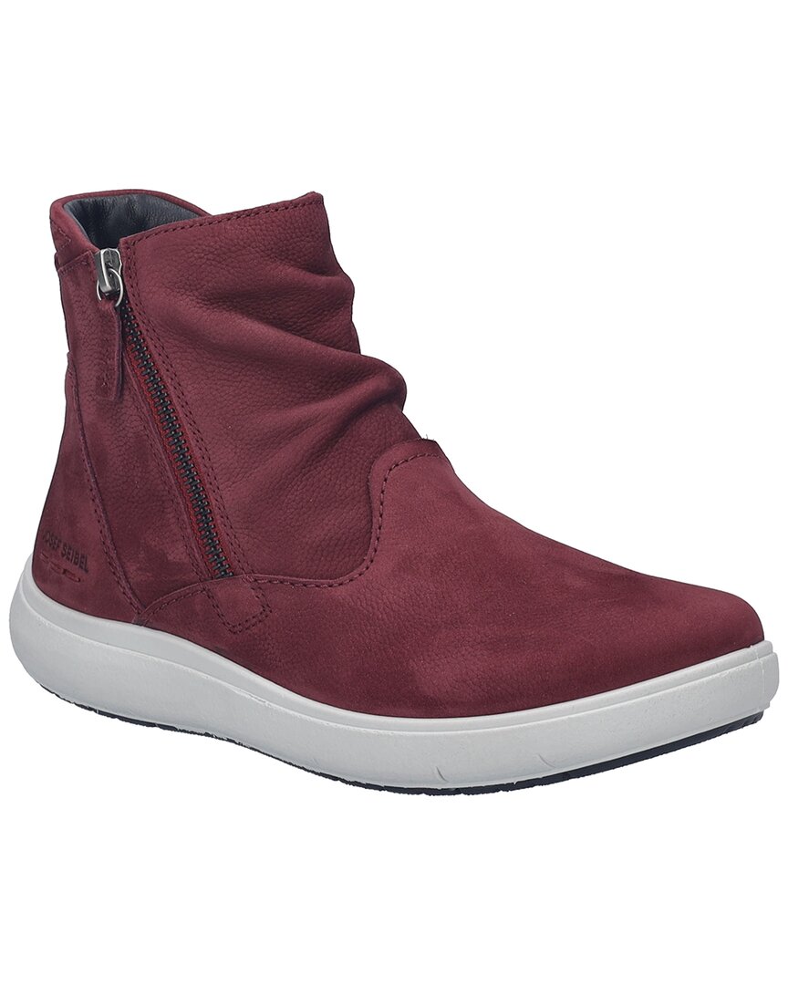 Josef Seibel Megan 12 Leather Boot In Burgundy