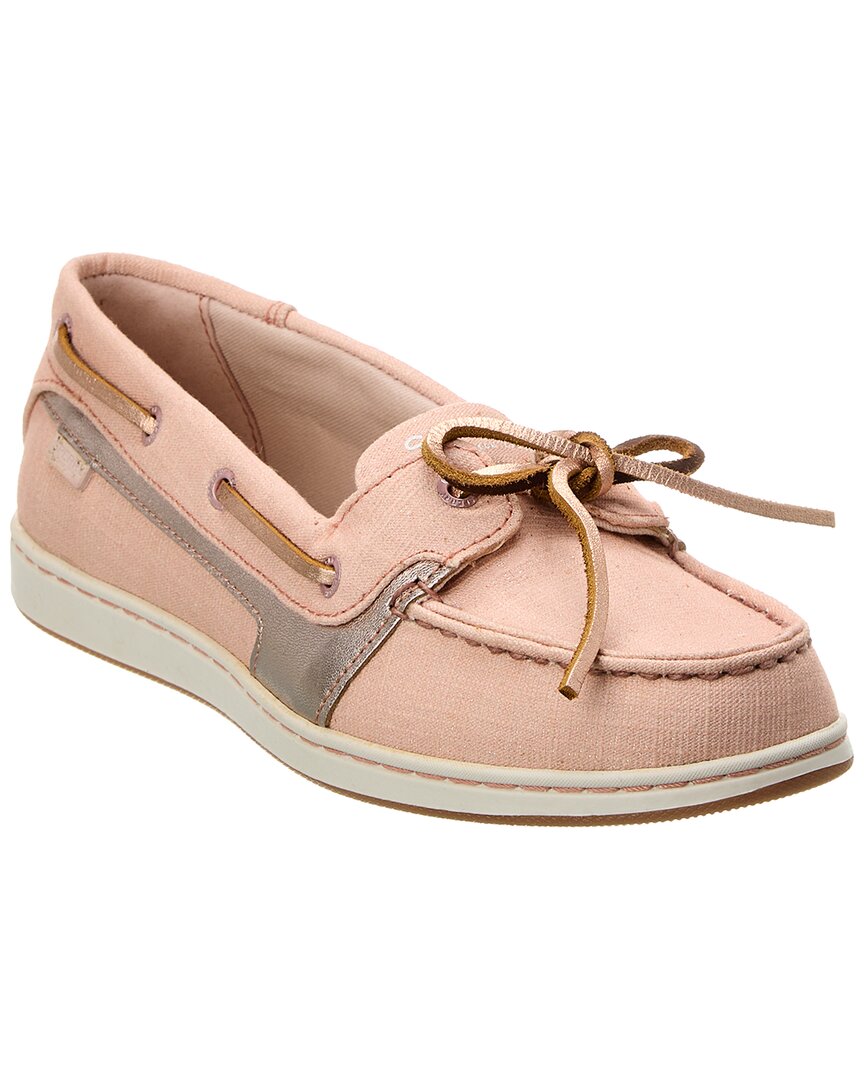 Shop Sperry Starfish Shimmer Solid Boat Shoe In Pink