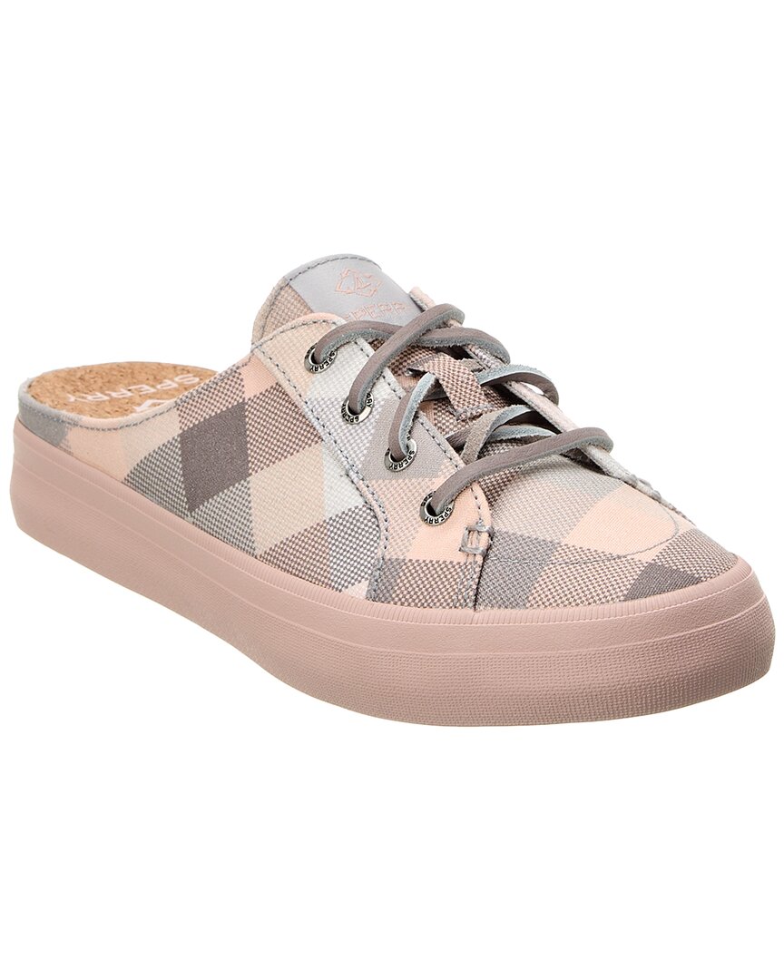 Sperry Crest Canvas Mule In Pink