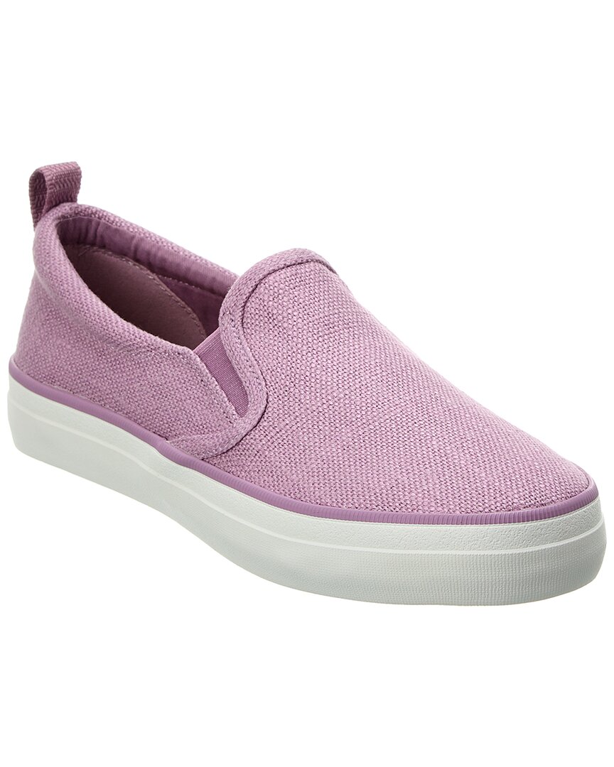 Shop Sperry Crest Twin Gore Slip-on Sneaker In Purple