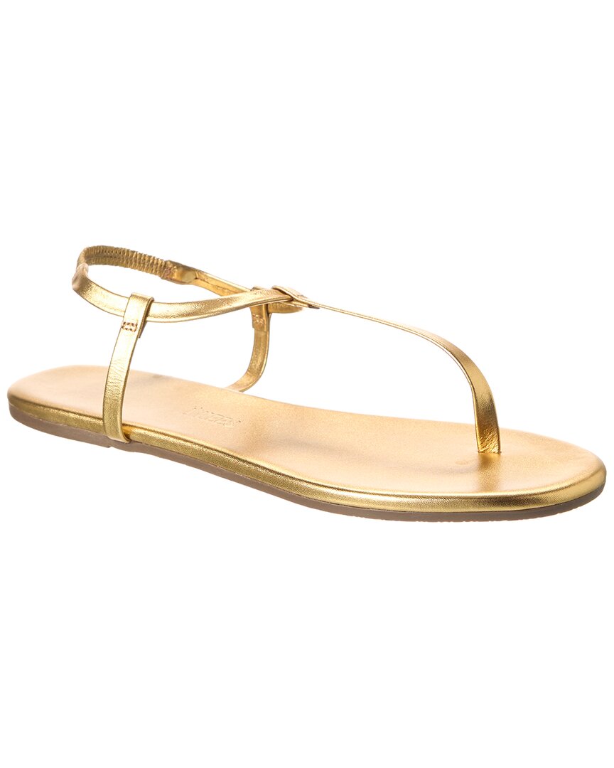 Shop Tkees Mariana Leather Sandal In Gold