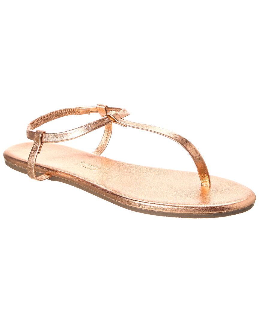 Shop Tkees Mariana Leather Sandal In Gold