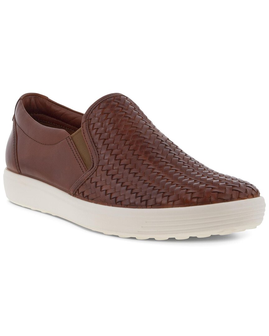 Shop Ecco Soft 7 Leather Slip On Sneaker