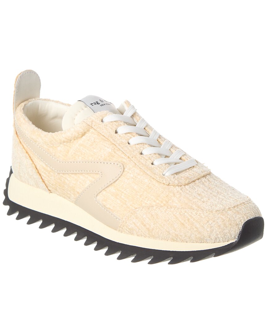 Rag & Bone Off-white Retro Runner Sneakers In White