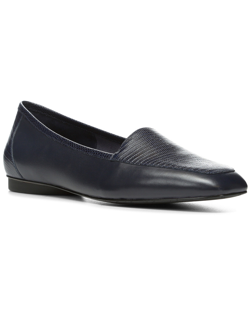 Donald Pliner Deedee Leather Flat In Black