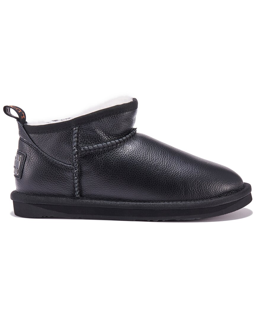 Australia Luxe Collective Cosy Ultra Short Leather Boot In Black