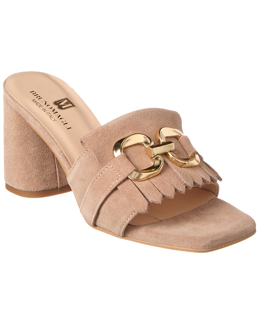 Shop M By Bruno Magli Neve Suede Sandal In Brown