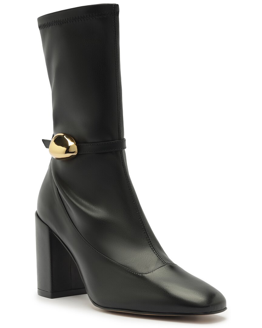 Arezzo Farah Leather Bootie In Black