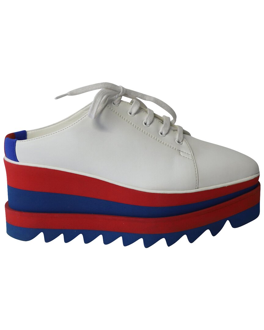 Stella Mccartney Women's Leather Elyse Platform Brogue (authentic Pre-loved) In Multi