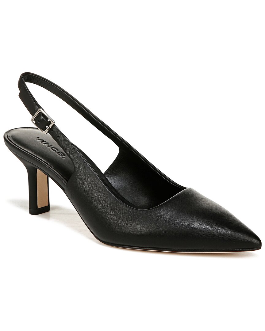 Vince Devi Smooth Leather Slingback Pumps
