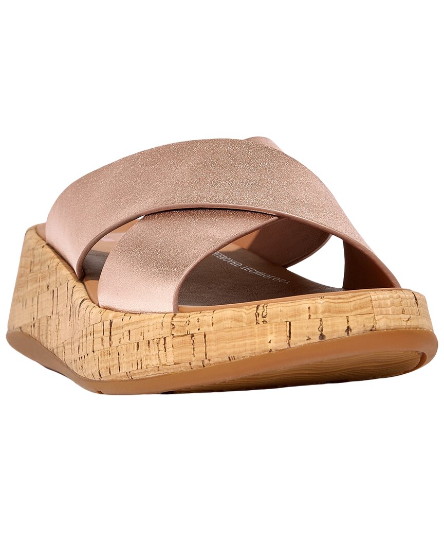 Fitflop F-mode Leather Sandal In Pink