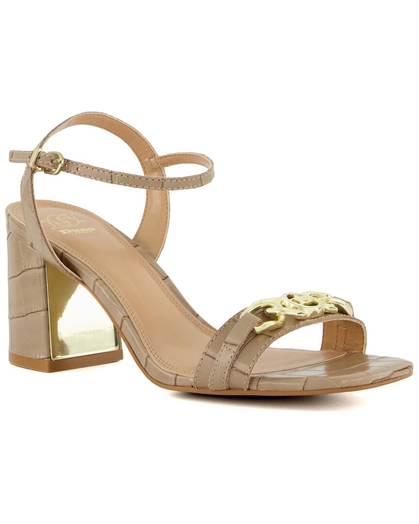 Dune London Manual Ankle Strap Sandal In Brown