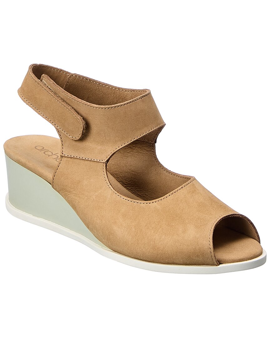 Arche Surana Leather Sandal In Tan