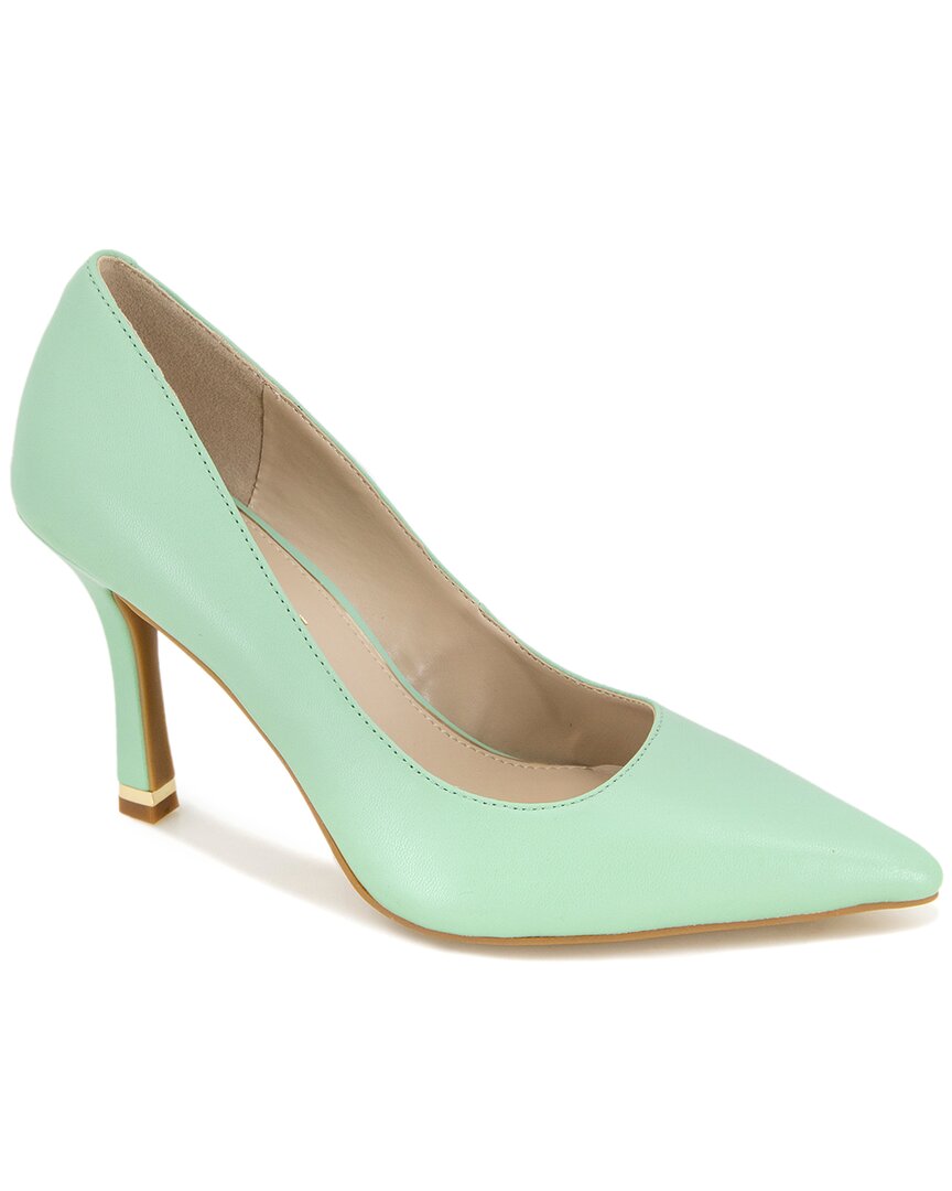 Kenneth Cole New York Women's Romi Pumps In Mint- Leather