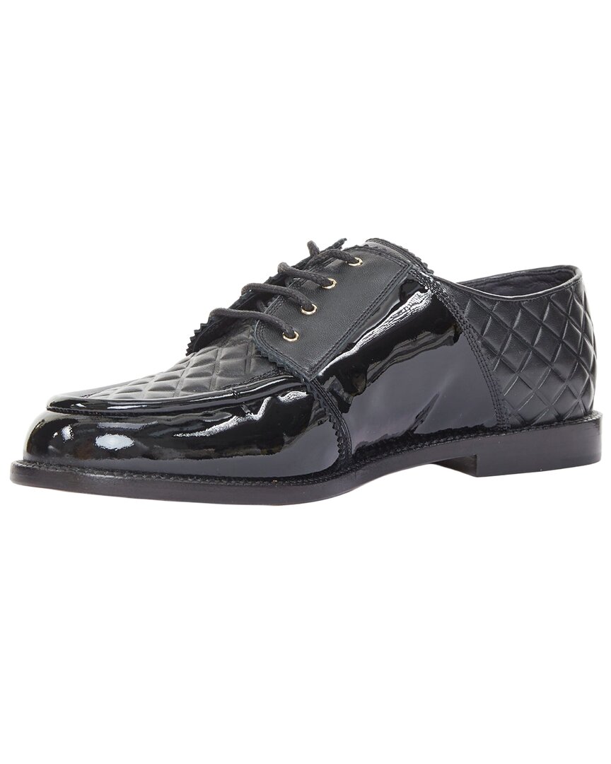 Pre-owned Chanel Women's Patent Leather 2017 Paris Derby Oxford (authentic Pre-loved)