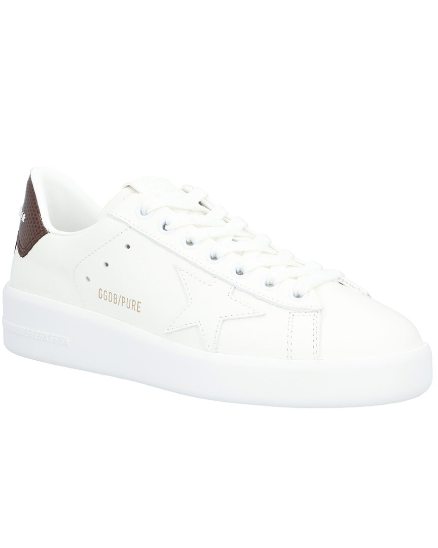 Shop Golden Goose Pure Star Leather Sneaker