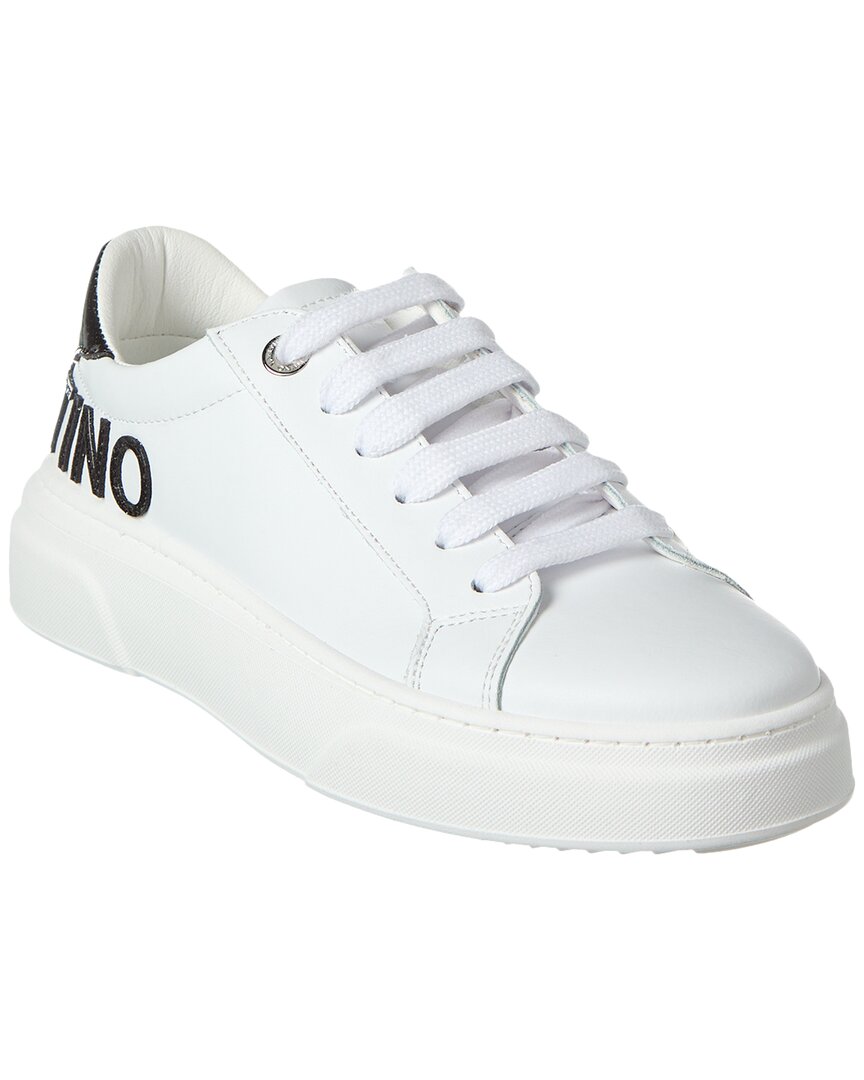 Valentino By Mario Valentino Alice Leather Sneaker In White