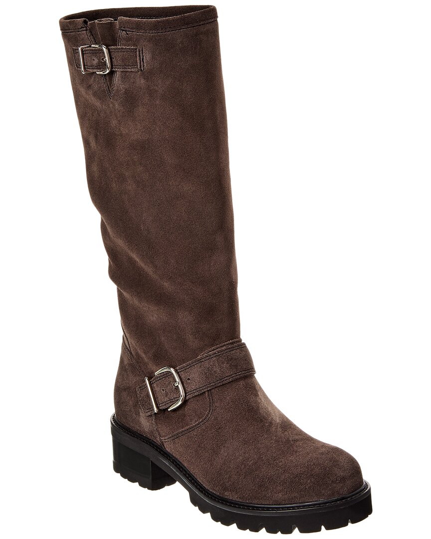 La Canadienne Charlene Oiled Suede Boot In Brown