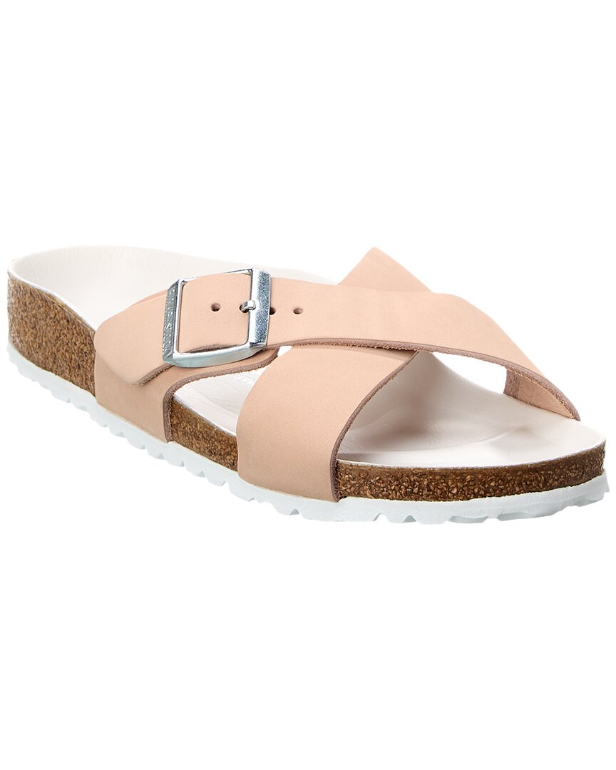 Birkenstock Siena Narrow Leather Sandal In Pink