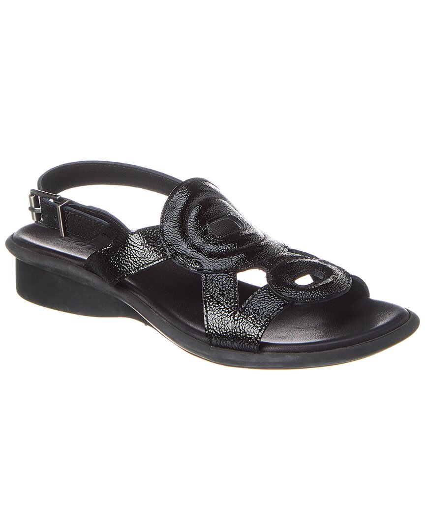 Arche Saoxko Leather Sandal In Black